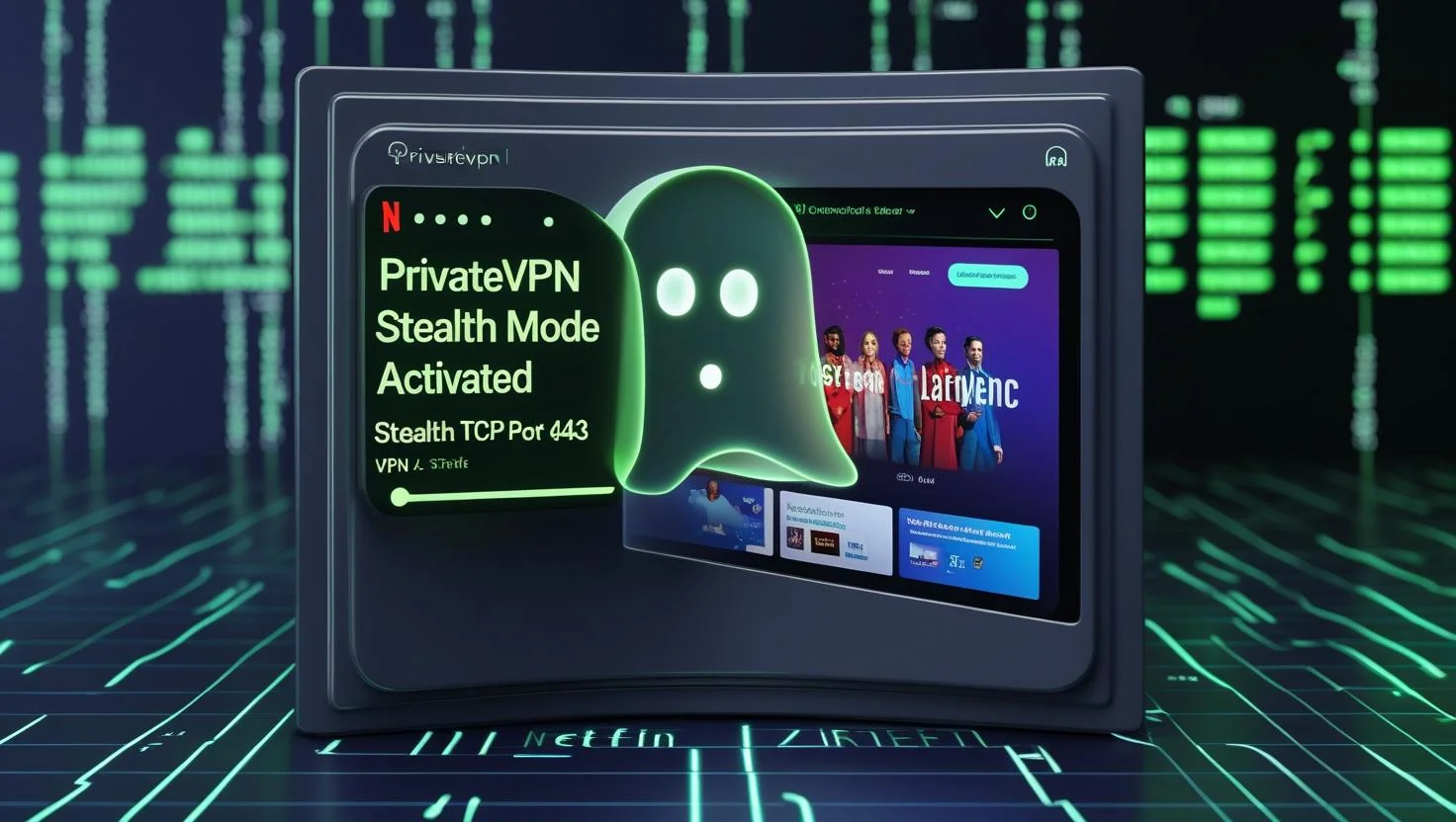 PrivateVPN Stealth Mode for Netflix PrivateVPN stealth mode bypasses Netflix detection
