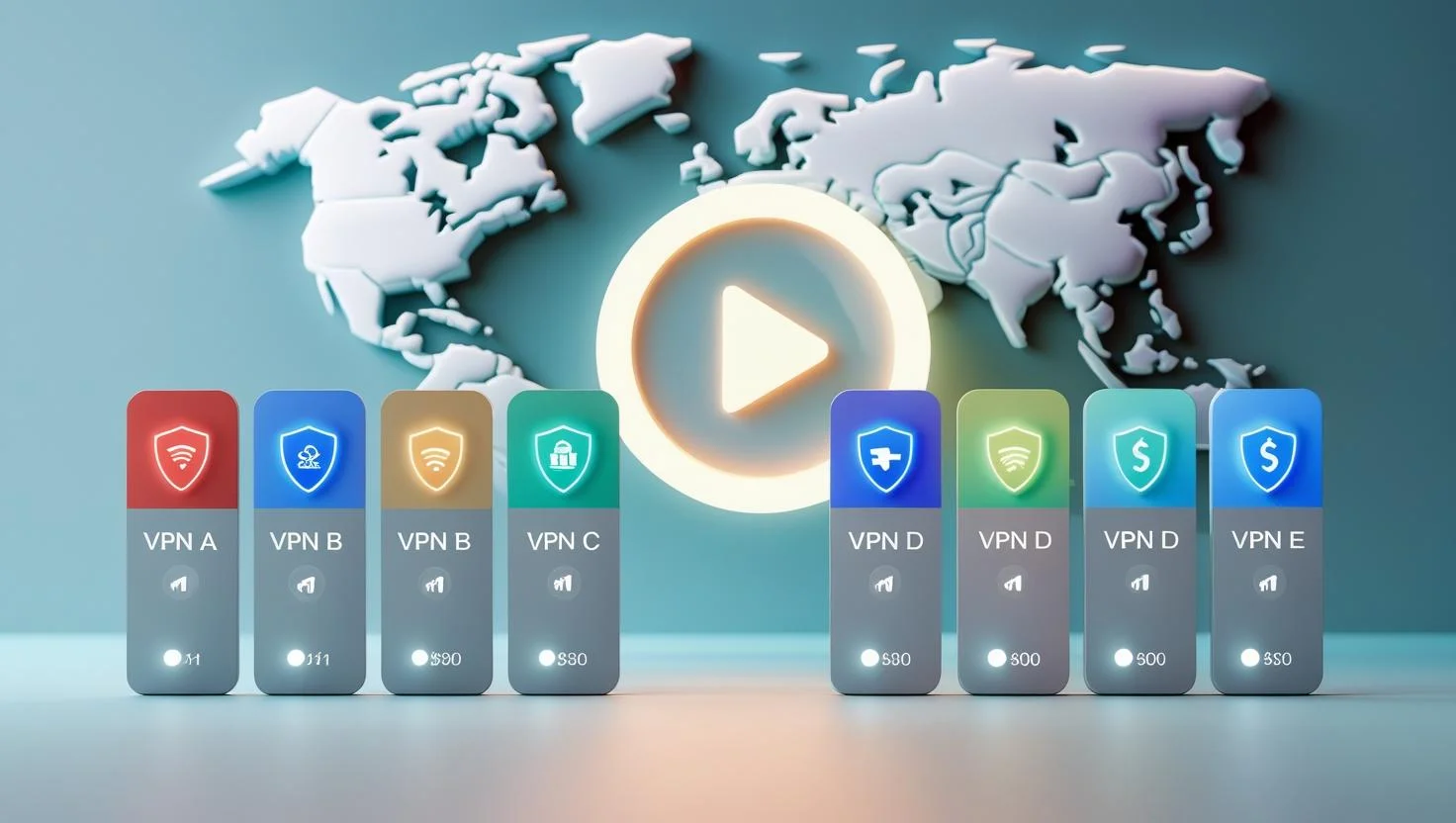 VPN Comparison Chart for Streaming in 2025 Visual chart comparing 5 Best VPN for Netflix access