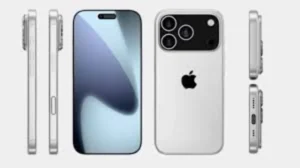 iPhone 17 Pro max concept render showing horizontal camera bar and new aluminum design