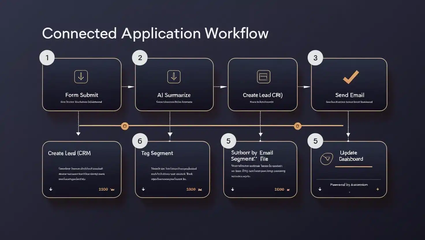 Workflow Automation & Integrations Zapier automation connecting marketing tools