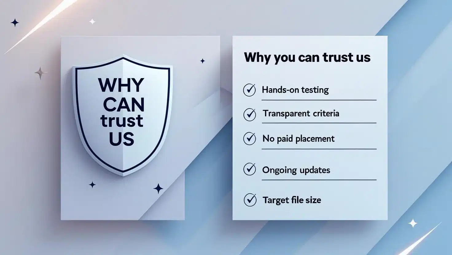 Why You Can Trust Us Editorial integrity: hands-on testing, no affiliate bias”