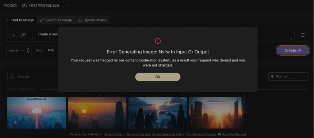 Top 7 Best AI Image Generator in 2025 | Text-To-Image Stable Diffusion XL (SDXL 1.0) – The Open-Source Sandbox result of a pornographic prompt