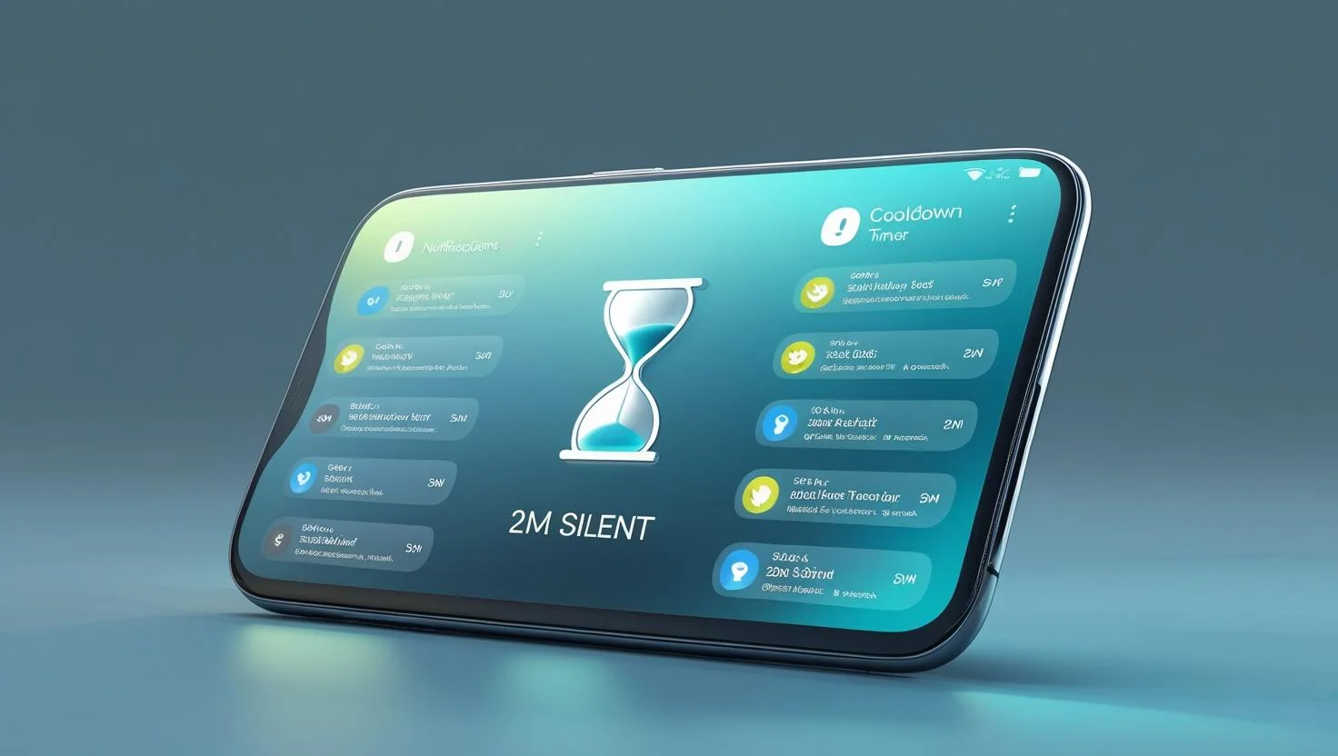 Notification Cooldown in Android 16 one of the android 16 hidden features is 3D Android notification shade showing cooldown timer