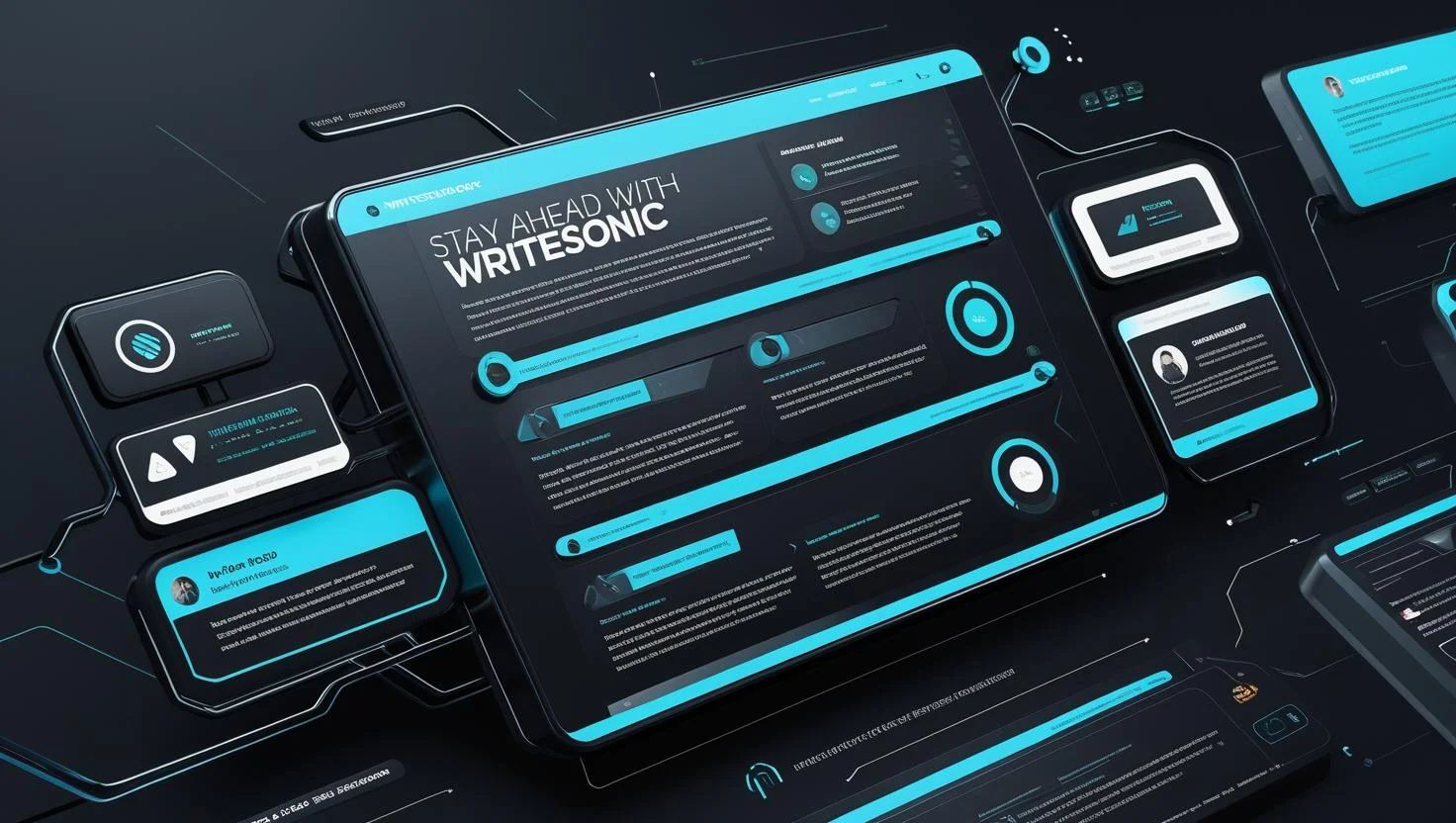Writesonic dashboard featuring real-time web data integration
