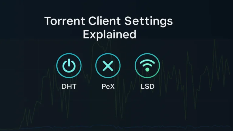 Torrent Client Settings DHT, PeX, LSD: That Matters to change (2025) Torrent client settings DHT PeX LSD explained