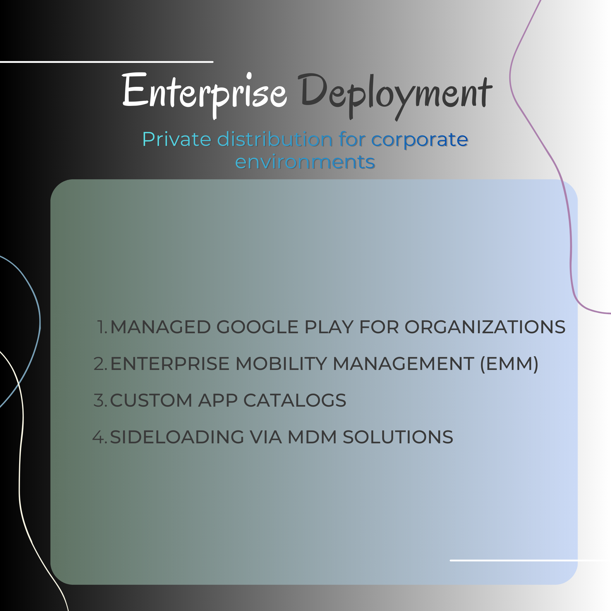 Enterprise deployment